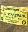 ElectroBraid Fence Warning Sign